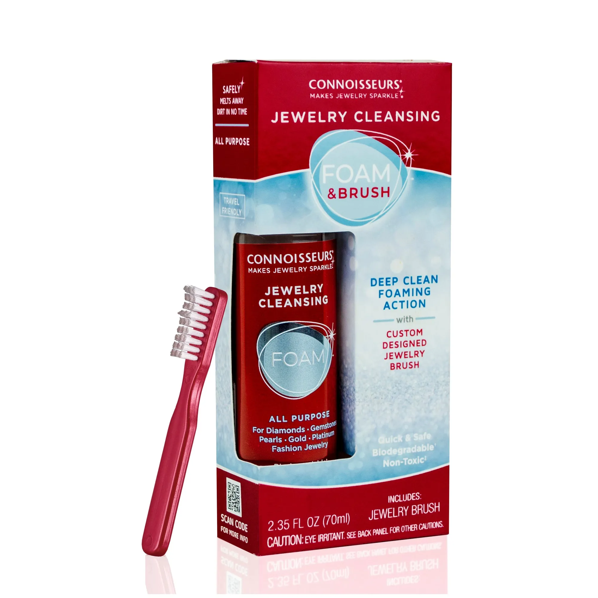 Connoisseurs Jewelry Cleansing Foam & Brush 6pk sold by Speidel