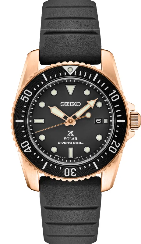 Seiko Prospex Solar Diver Black Dial SNE586 made by Seiko
