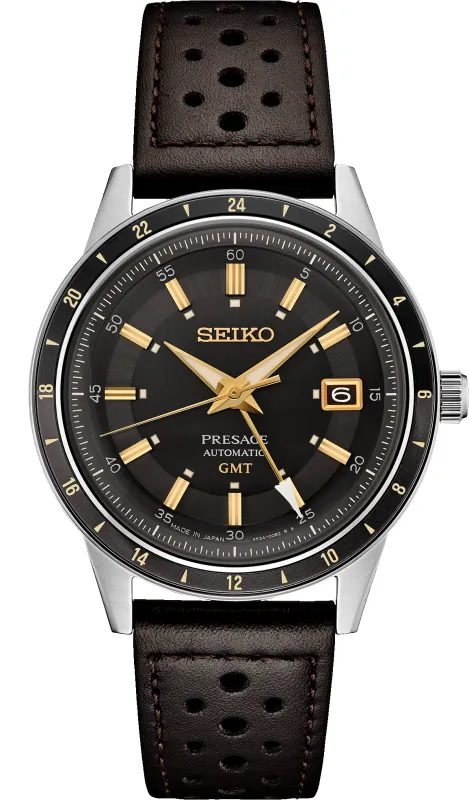 Seiko Presage Style ’60s GMT Dk. Grey Brown Dial made by Seiko