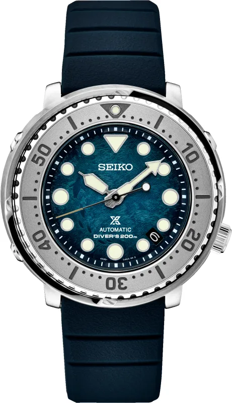 Seiko Prospex Save the Ocean Special Edition Gradiant Blue/Green Textured Dial made by Seiko
