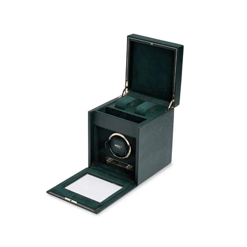 British Racing Single Watch Winder-Green made by WOLF