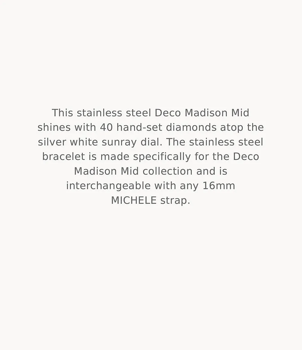 MICHELE Watches Deco Madison Mid Diamond Dial Watch (31mm) sold by Speidel product image thumbnail 3