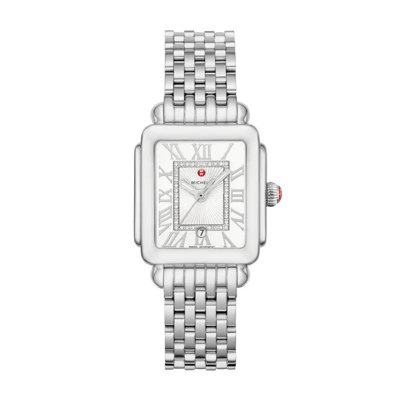 MICHELE Watches Deco Madison Mid Diamond Dial Watch (31mm) made by Speidel