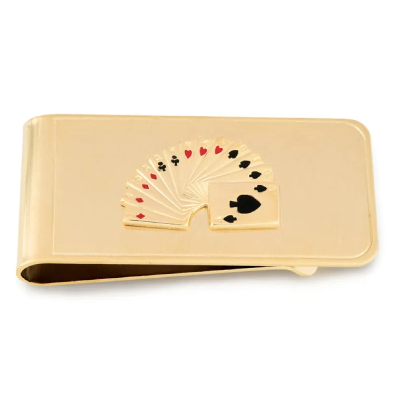 Playing Cards Money Clip made by Speidel