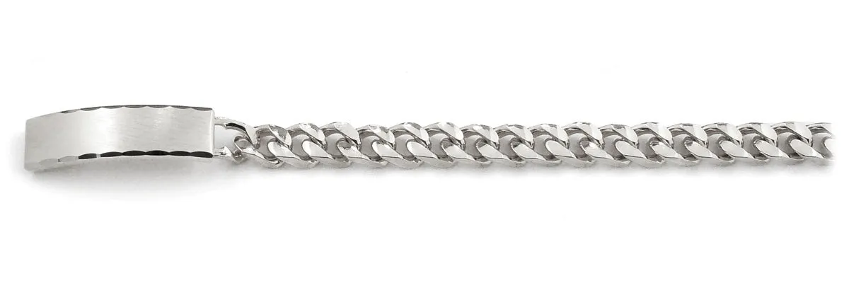 Men's ID Bracelet with Faceted Edge Brushed Plaque sold by Speidel product image thumbnail 3