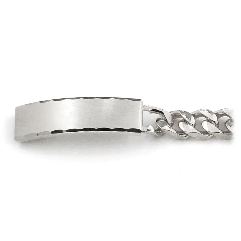 Men's ID Bracelet with Faceted Edge Brushed Plaque sold by Speidel product image thumbnail 2
