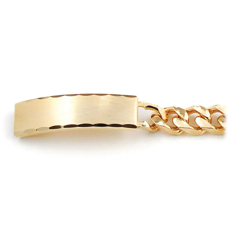 Men's ID Bracelet with Faceted Edge Brushed Plaque sold by Speidel product image thumbnail 4