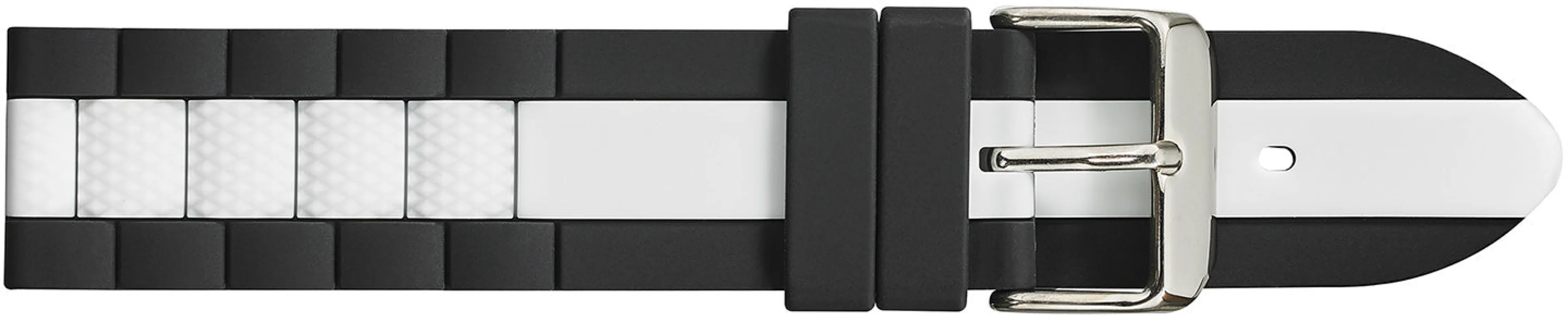 Silicone Watchband with textured center link SB3200 made by Speidel