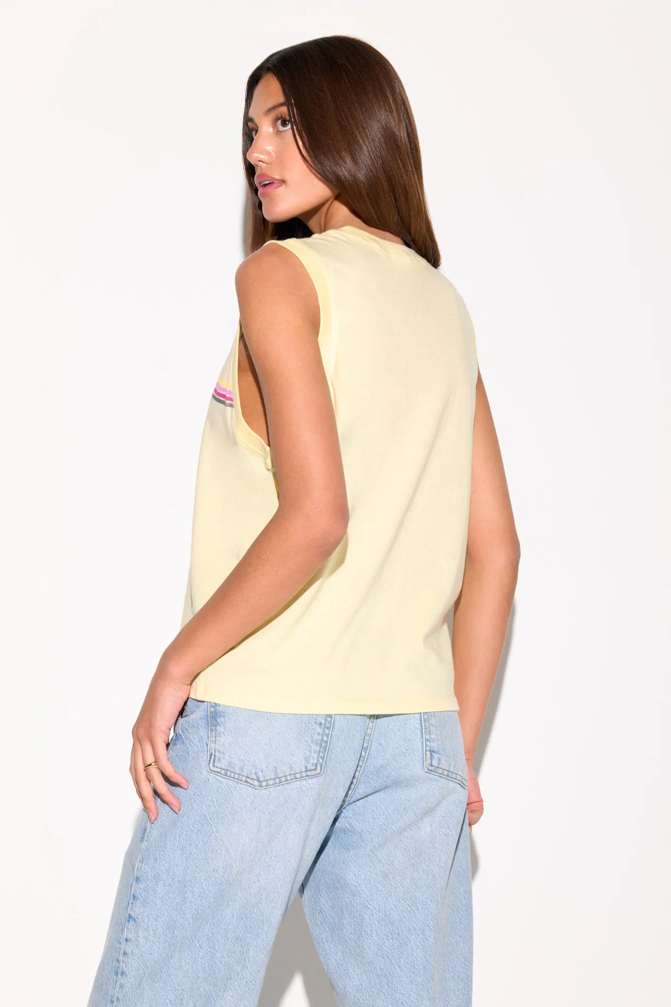 Sunset Stripe Bowery Tank sold by Spiritual Gangster product image thumbnail 2