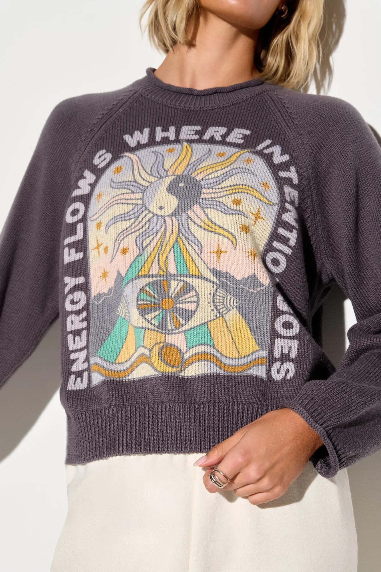 Energy Flow Seek Sweater sold by Spiritual Gangster product image thumbnail 5