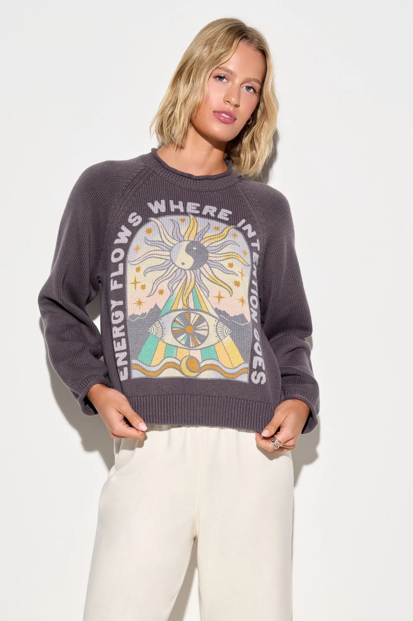 Energy Flow Seek Sweater sold by Spiritual Gangster product image thumbnail 2