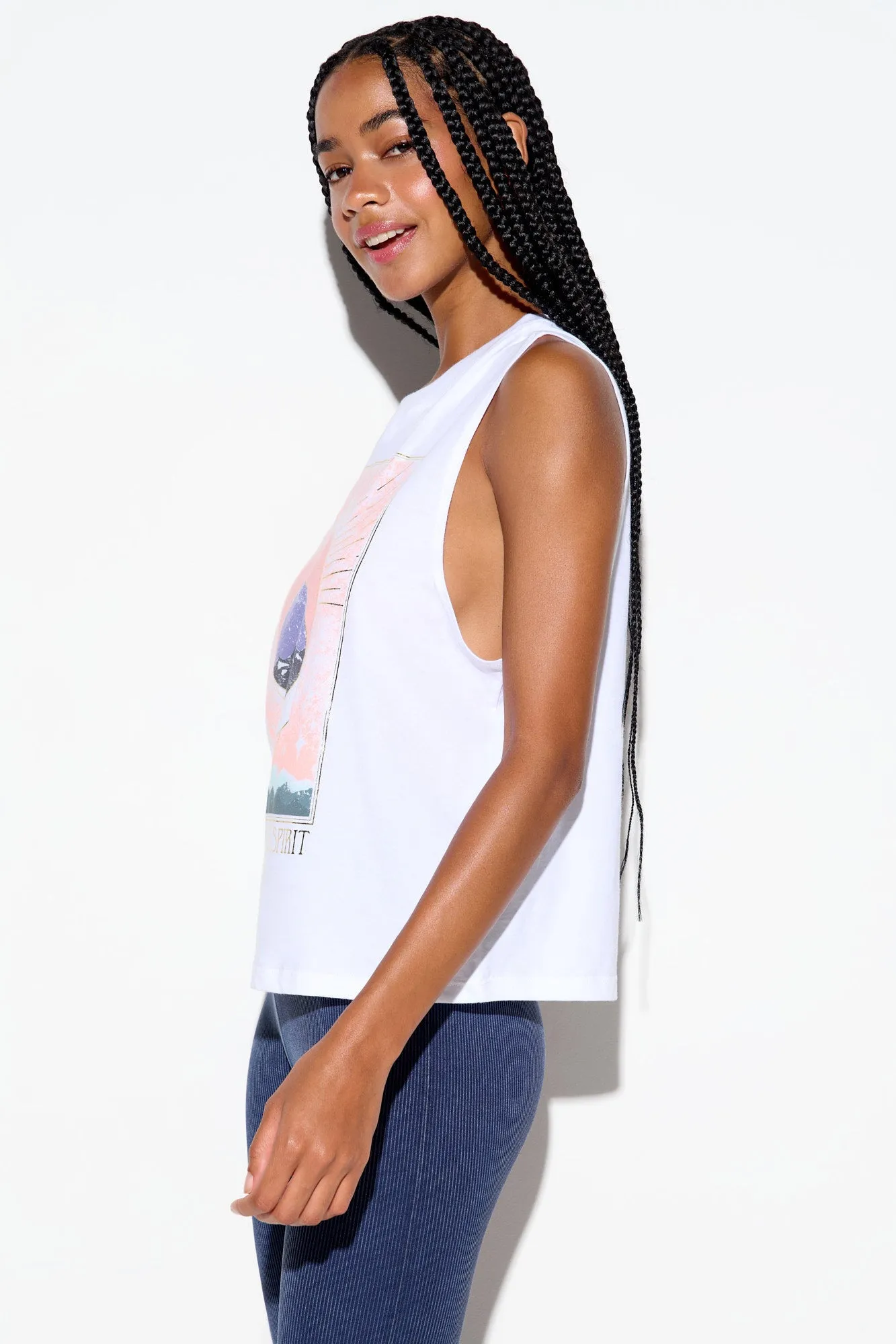 Cosmic Connection Vibe Tank sold by Spiritual Gangster product image thumbnail 3