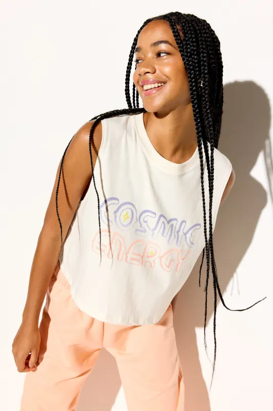 Cosmic Energy Spirit Crop Tank made by Spiritual Gangster