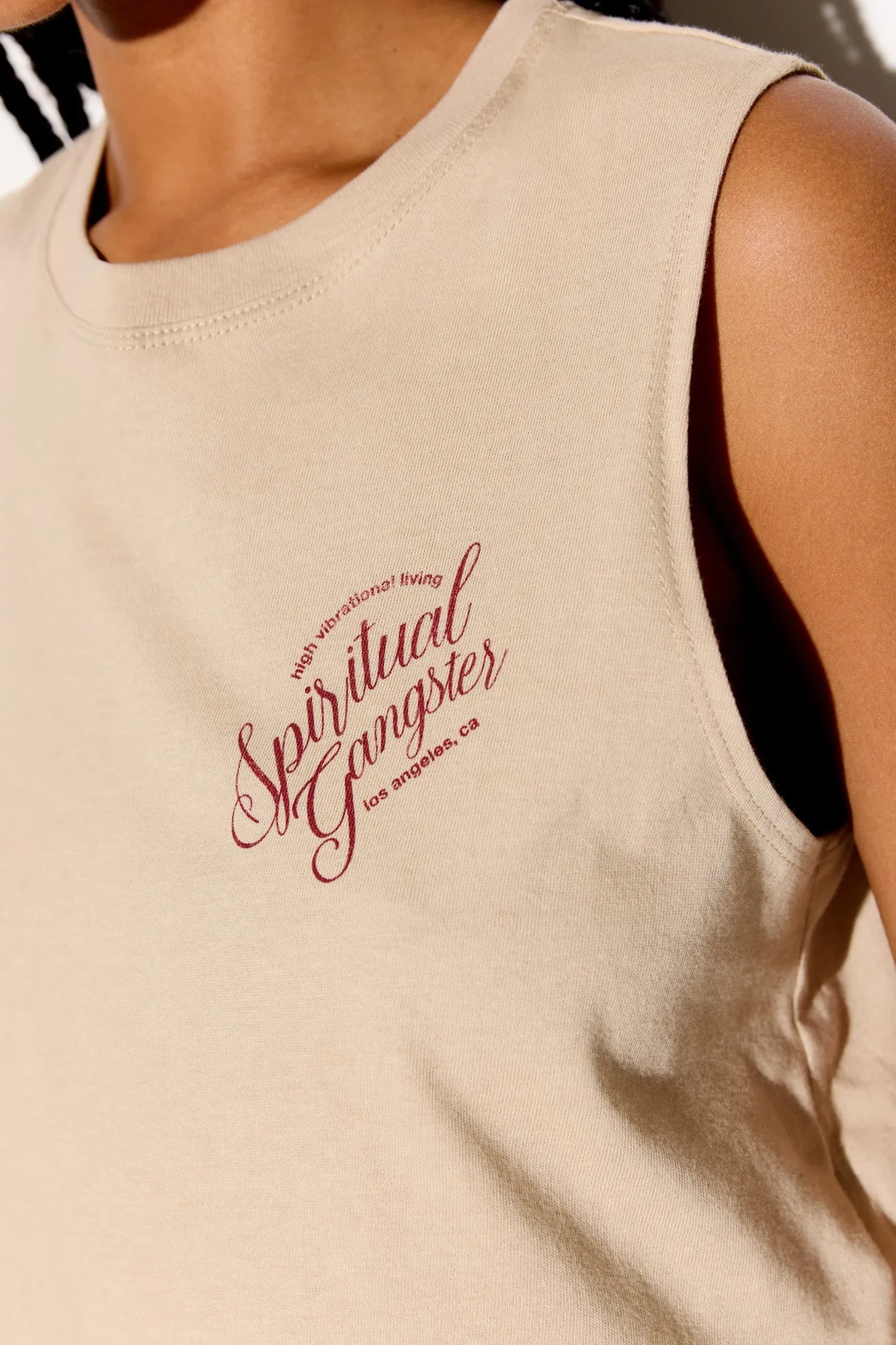 Sg Living Spirit Crop Tank sold by Spiritual Gangster product image thumbnail 5