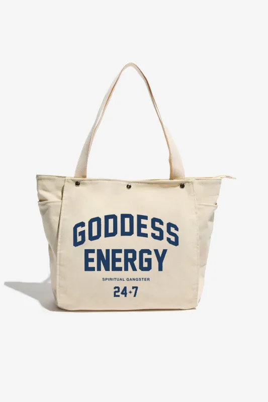 Goddess Energy Yoga Tote Bag made by Spiritual Gangster
