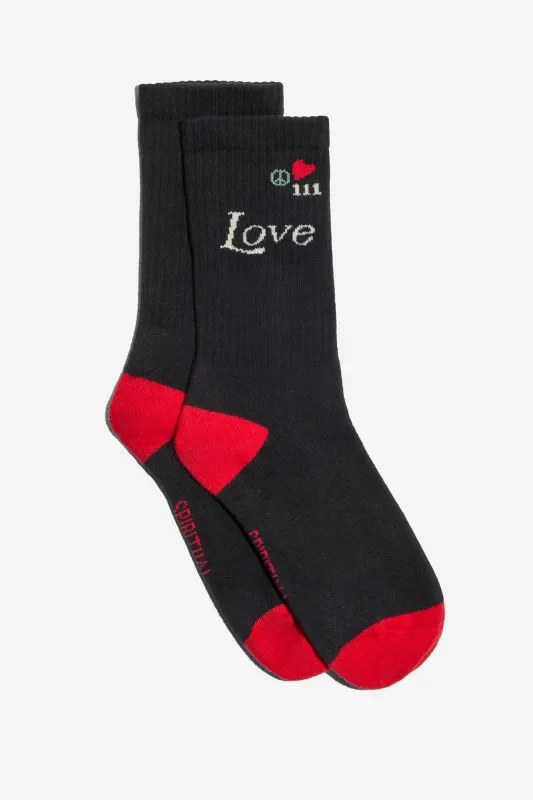 Power Of Love Crew Sock made by Spiritual Gangster