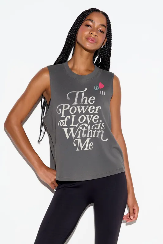 Power Of Love Vibe Tank made by Spiritual Gangster