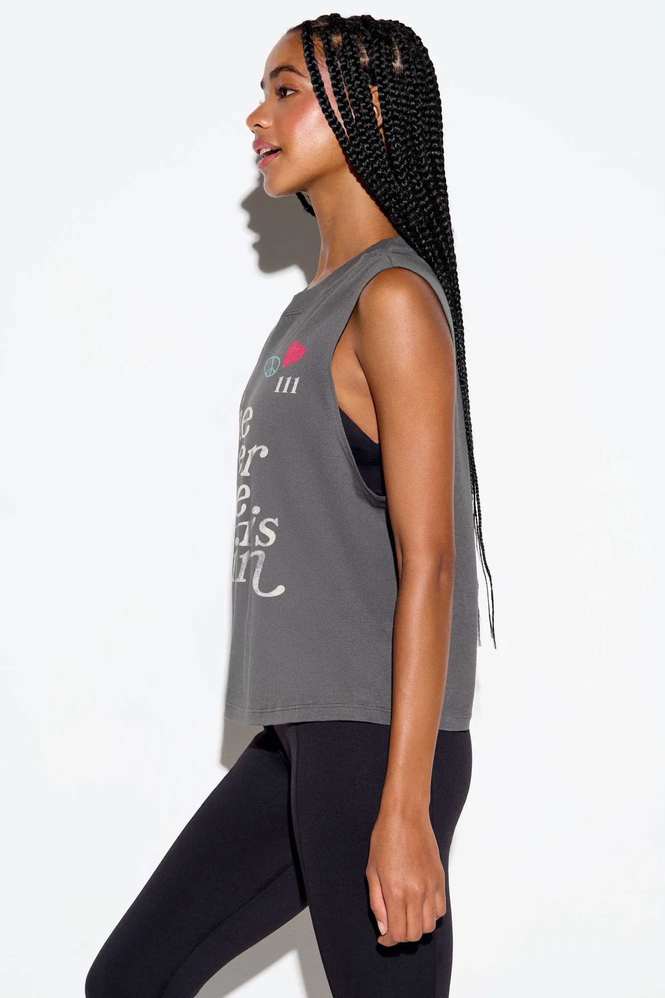 Power Of Love Vibe Tank sold by Spiritual Gangster product image thumbnail 3