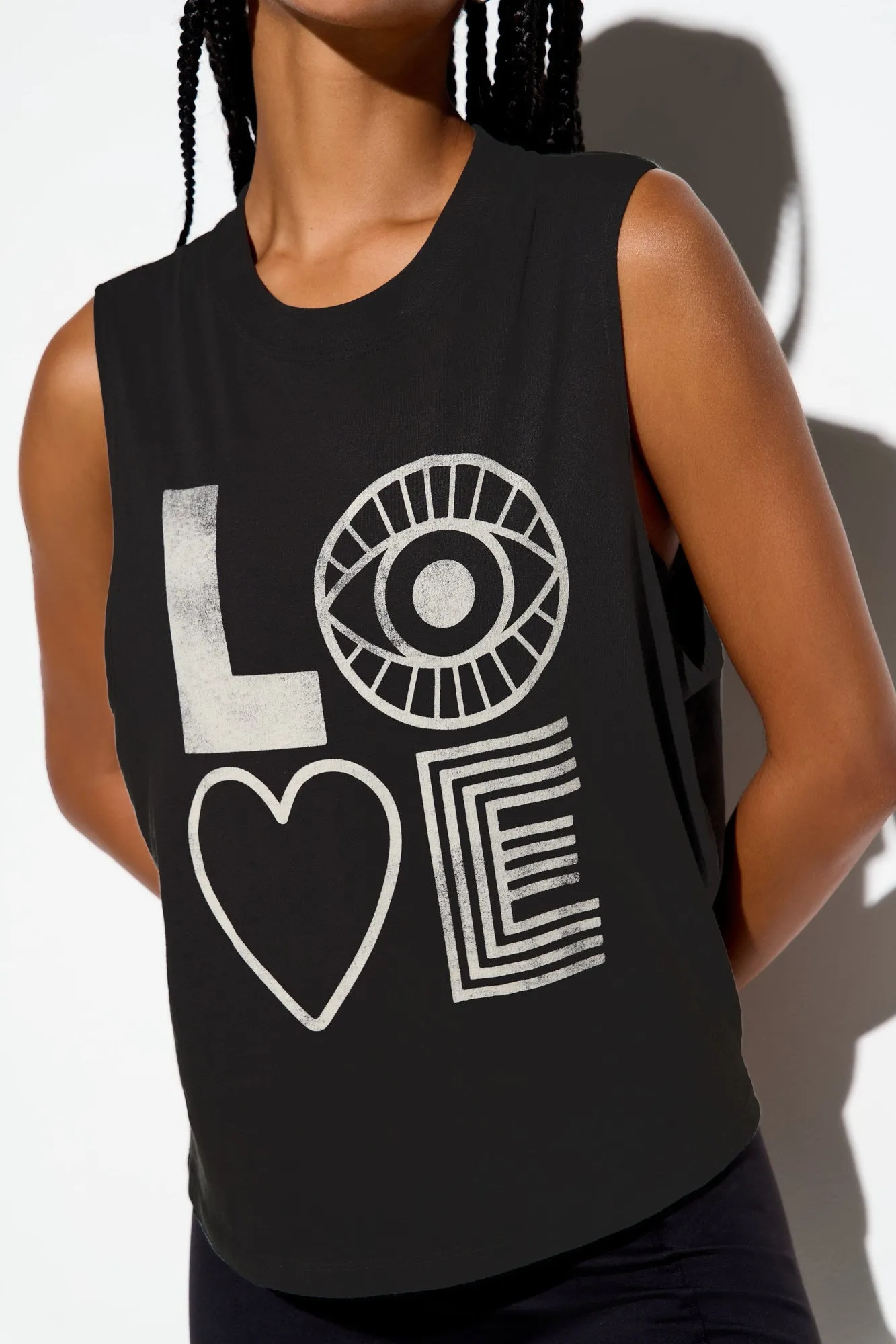 Eye Love Vibe Tank sold by Spiritual Gangster product image thumbnail 4