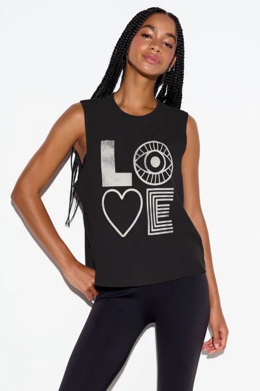Eye Love Vibe Tank made by Spiritual Gangster