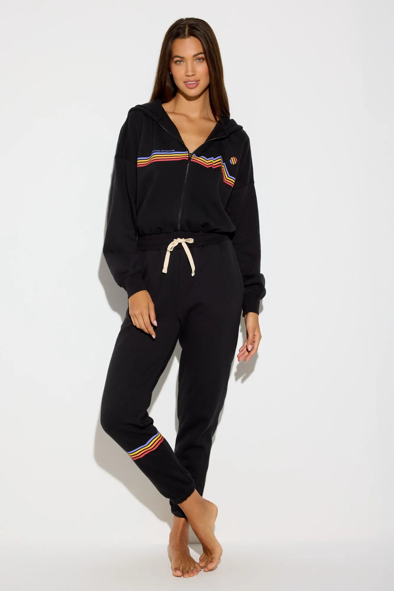 Namaski™ Cali Stripe Apres Jumpsuit sold by Spiritual Gangster
