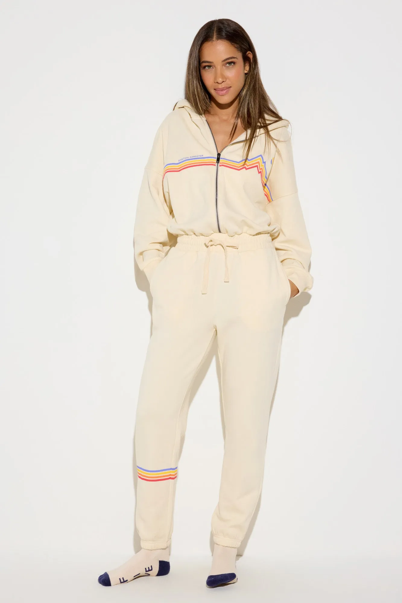 Namaski™ Cali Stripe Apres Jumpsuit sold by Spiritual Gangster