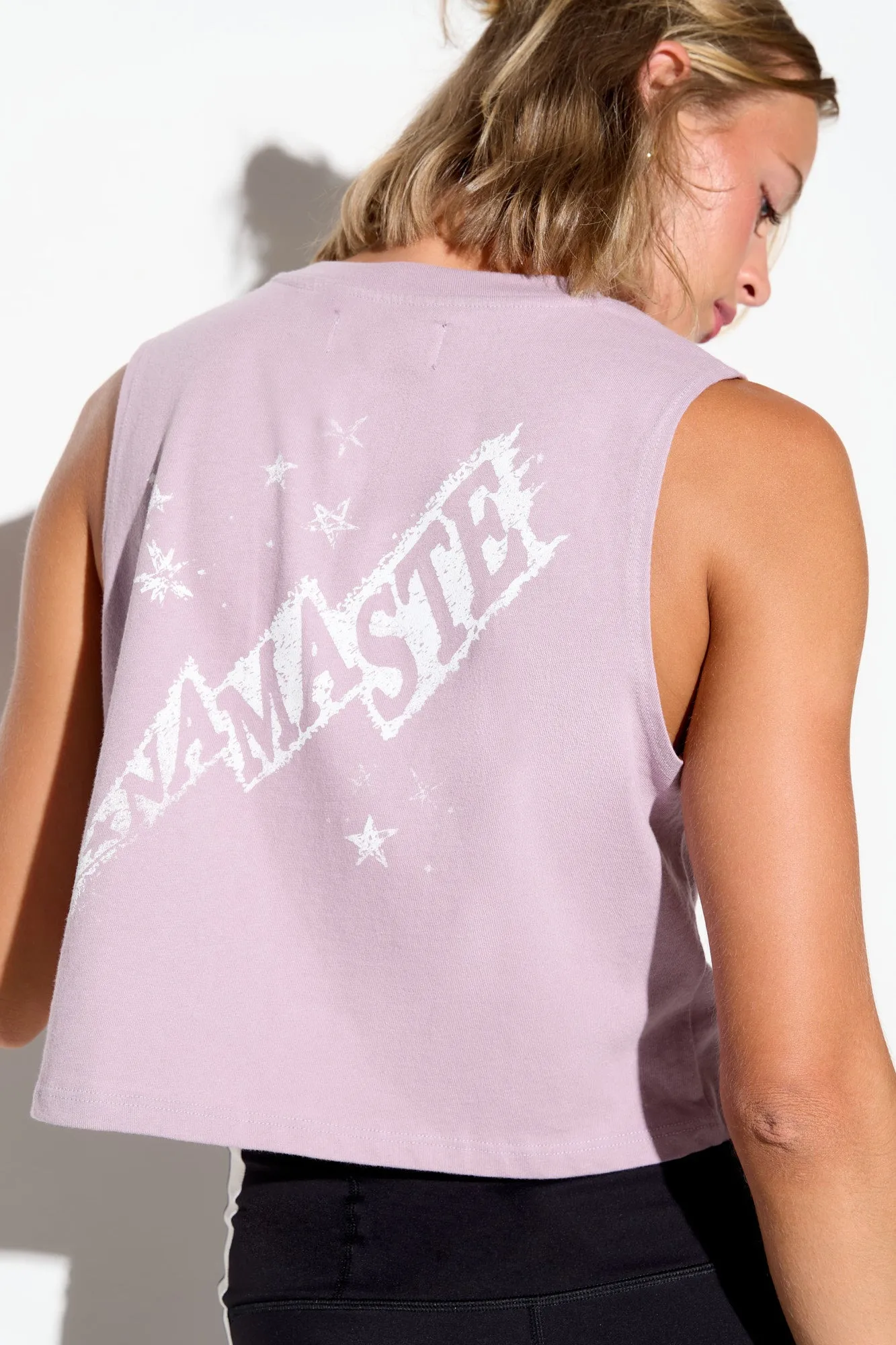 Namaste Bolt Spirit Crop Tank sold by Spiritual Gangster product image thumbnail 5