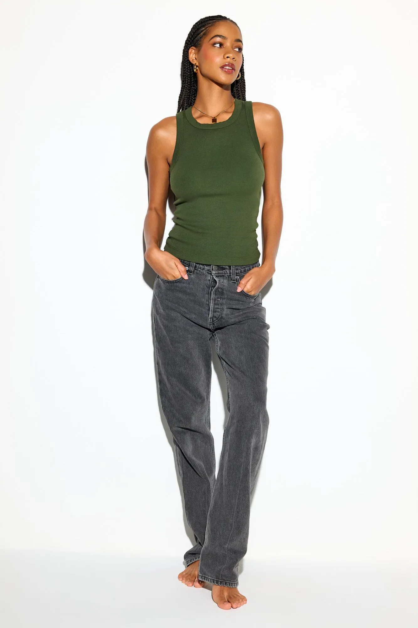 Grace Rib Tank sold by Spiritual Gangster product image thumbnail 5