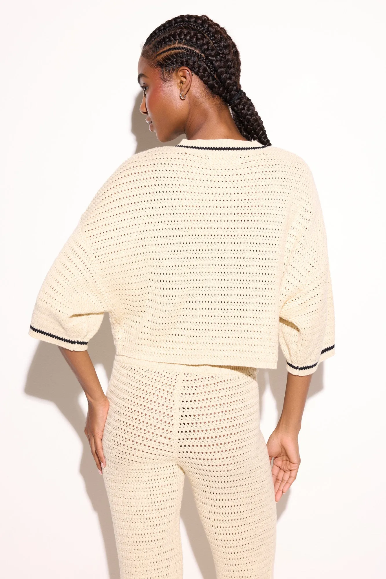 Daphnie S/S Crochet Cardigan sold by Spiritual Gangster product image thumbnail 2