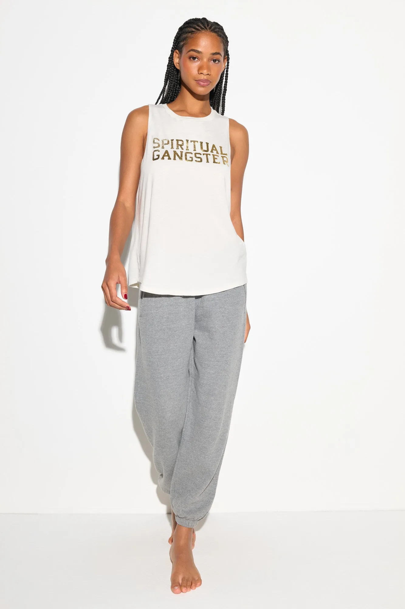 SG Shine Jade Muscle Tank sold by Spiritual Gangster product image thumbnail 5