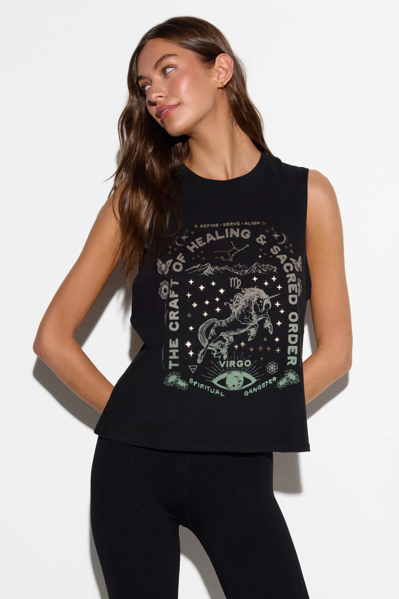 Virgo Vibe Tank sold by Spiritual Gangster