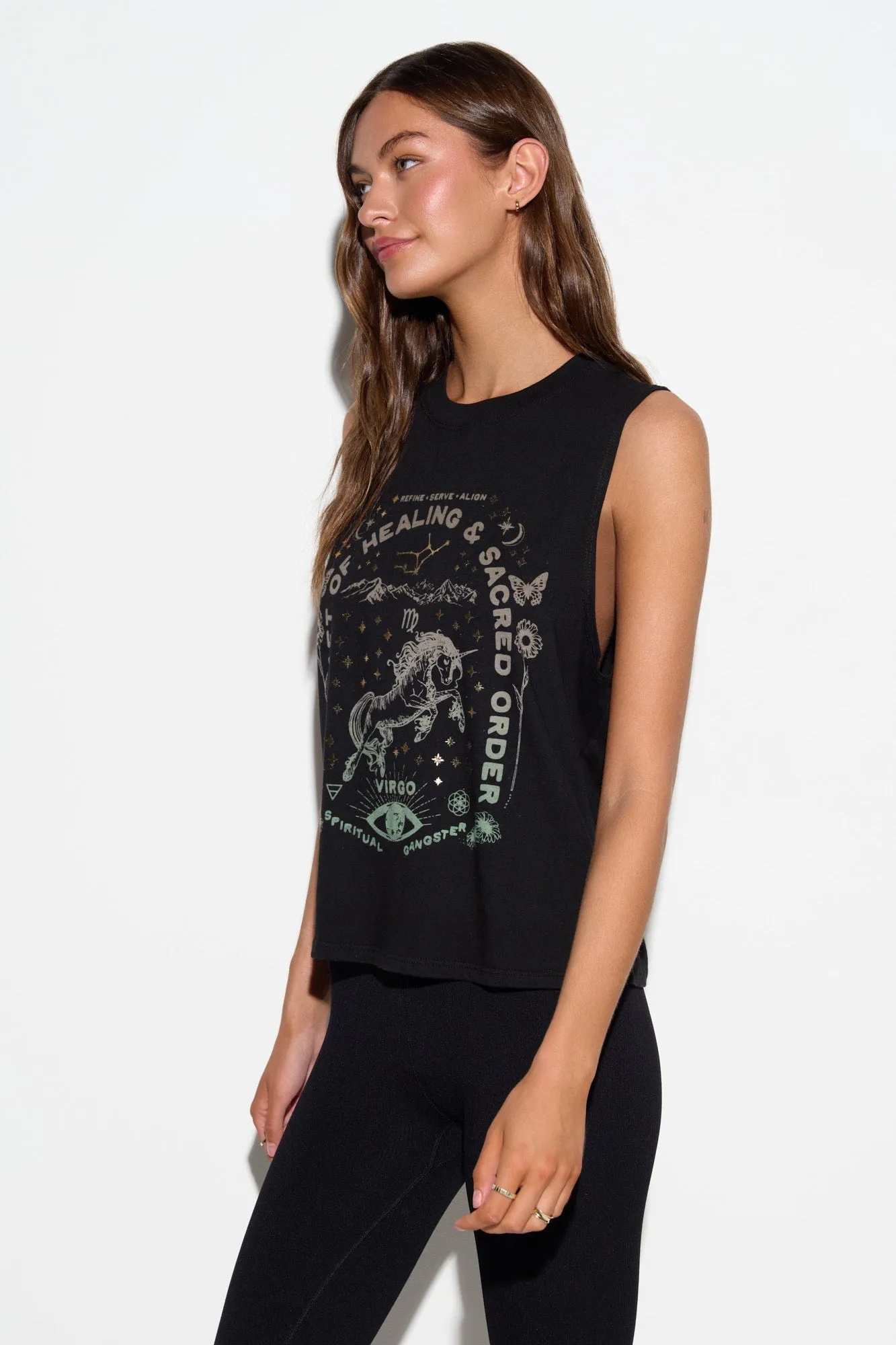 Virgo Vibe Tank sold by Spiritual Gangster product image thumbnail 3