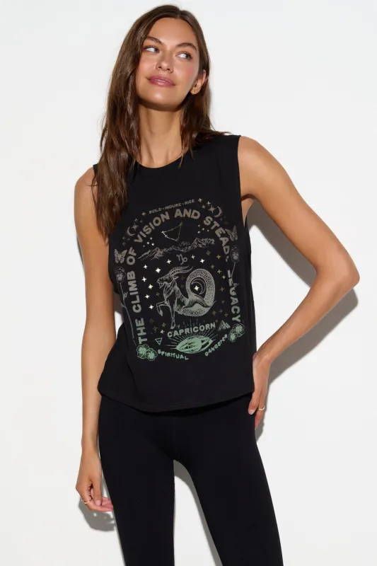 Capricorn Vibe Tank made by Spiritual Gangster