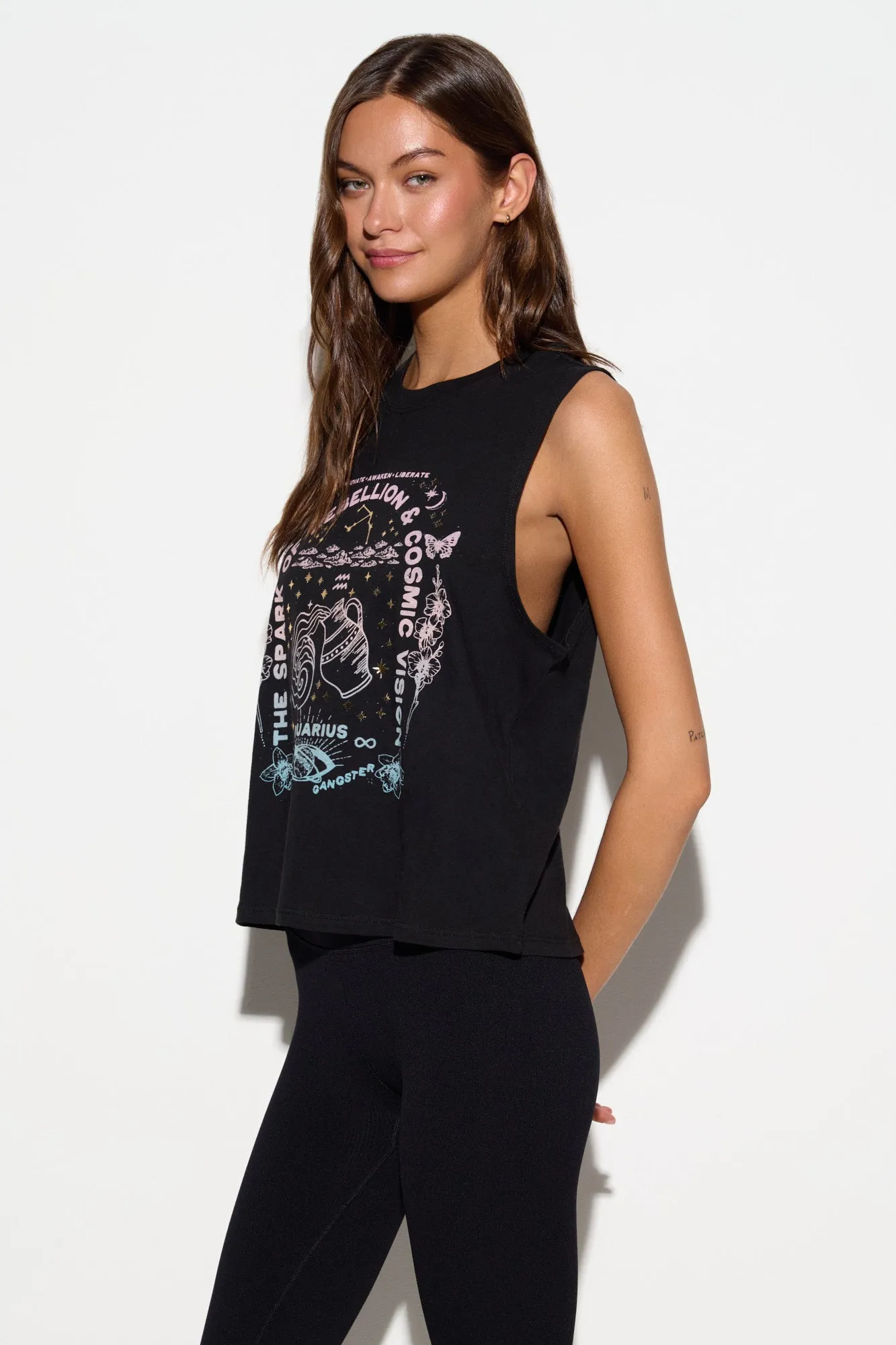 Aquarius Vibe Tank sold by Spiritual Gangster product image thumbnail 3