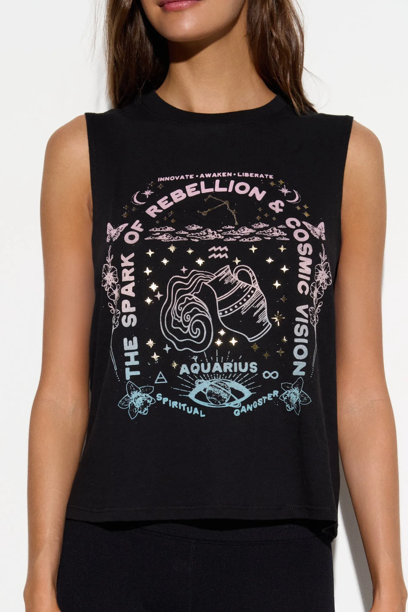 Aquarius Vibe Tank sold by Spiritual Gangster product image thumbnail 4
