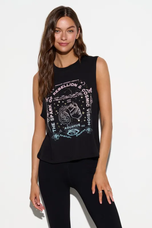 Aquarius Vibe Tank made by Spiritual Gangster