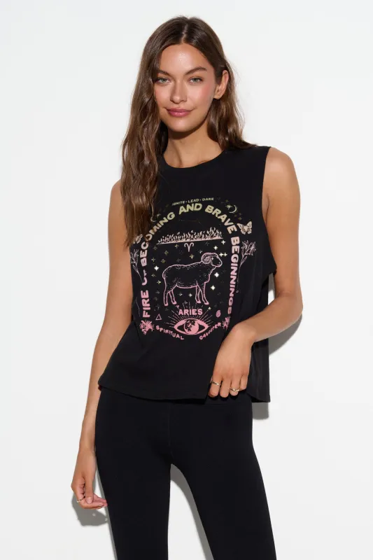 Aries Vibe Tank made by Spiritual Gangster