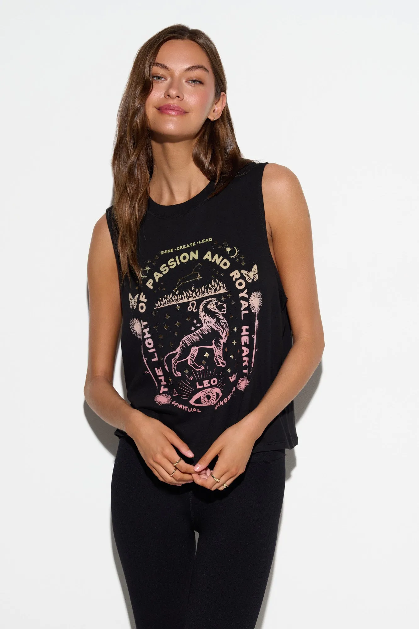 Leo Vibe Tank sold by Spiritual Gangster product image thumbnail 4