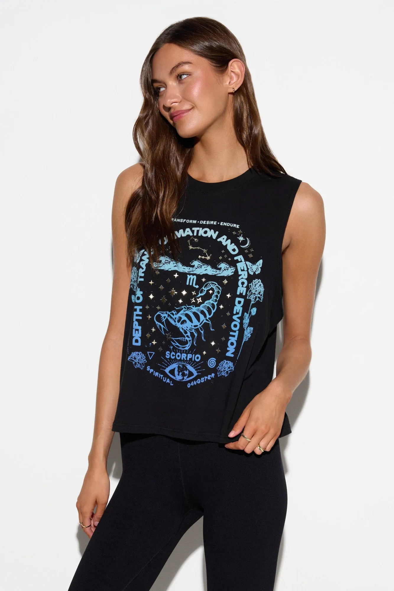 Scorpio Vibe Tank sold by Spiritual Gangster product image thumbnail 3