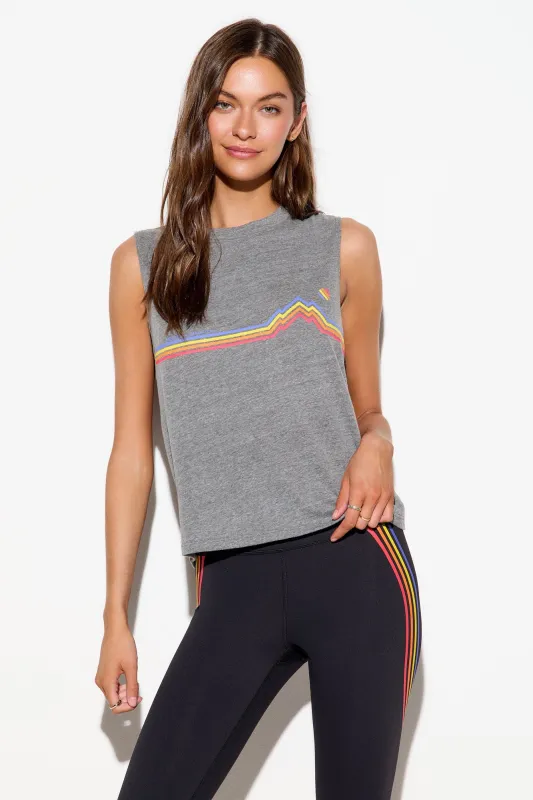 Cali Stripe Vibe Tank made by Spiritual Gangster