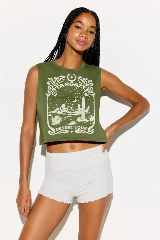 Stargazer Spirit Crop Tank made by Spiritual Gangster