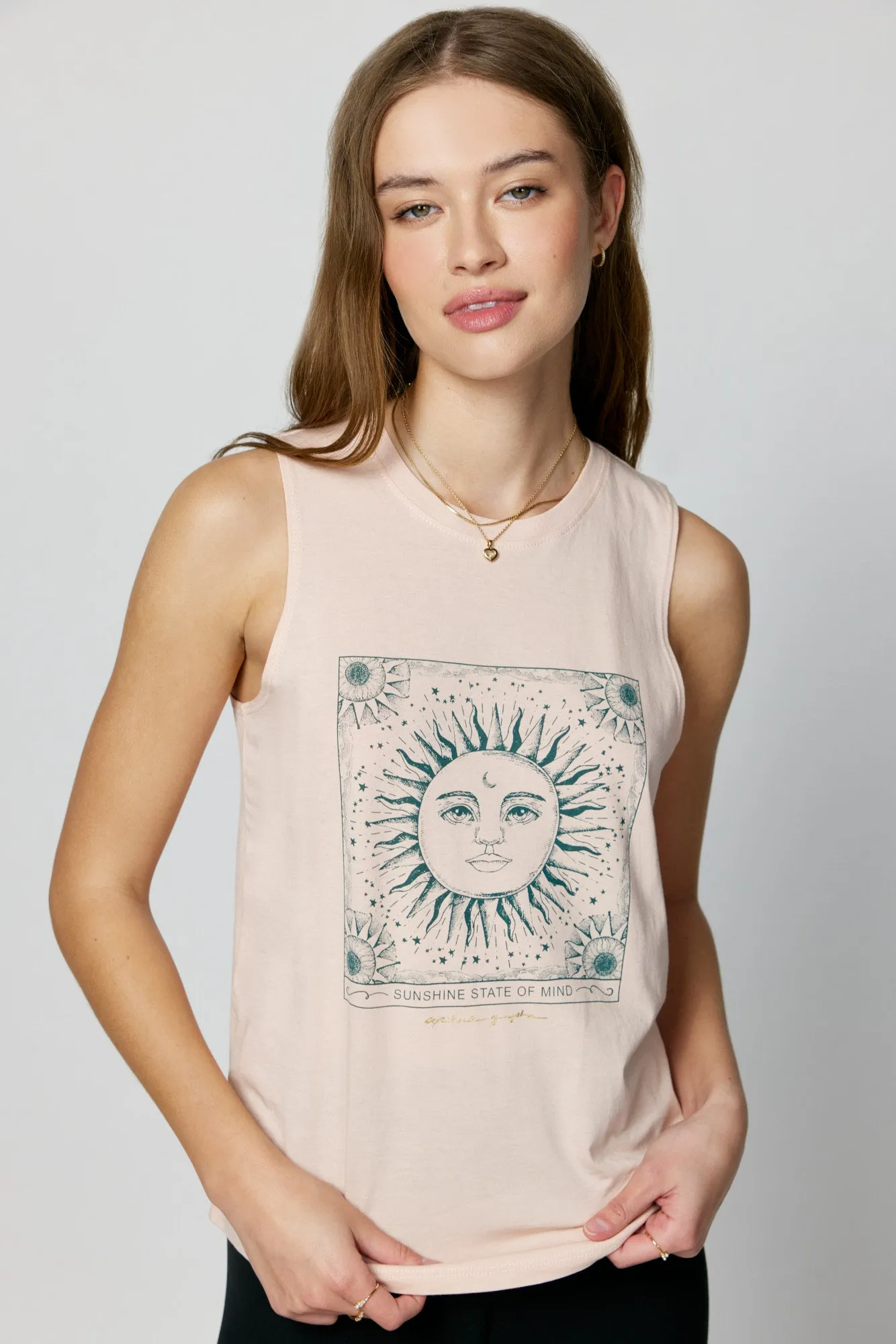 Sunshine State Of Mind Muscle Tank sold by Spiritual Gangster product image thumbnail 4