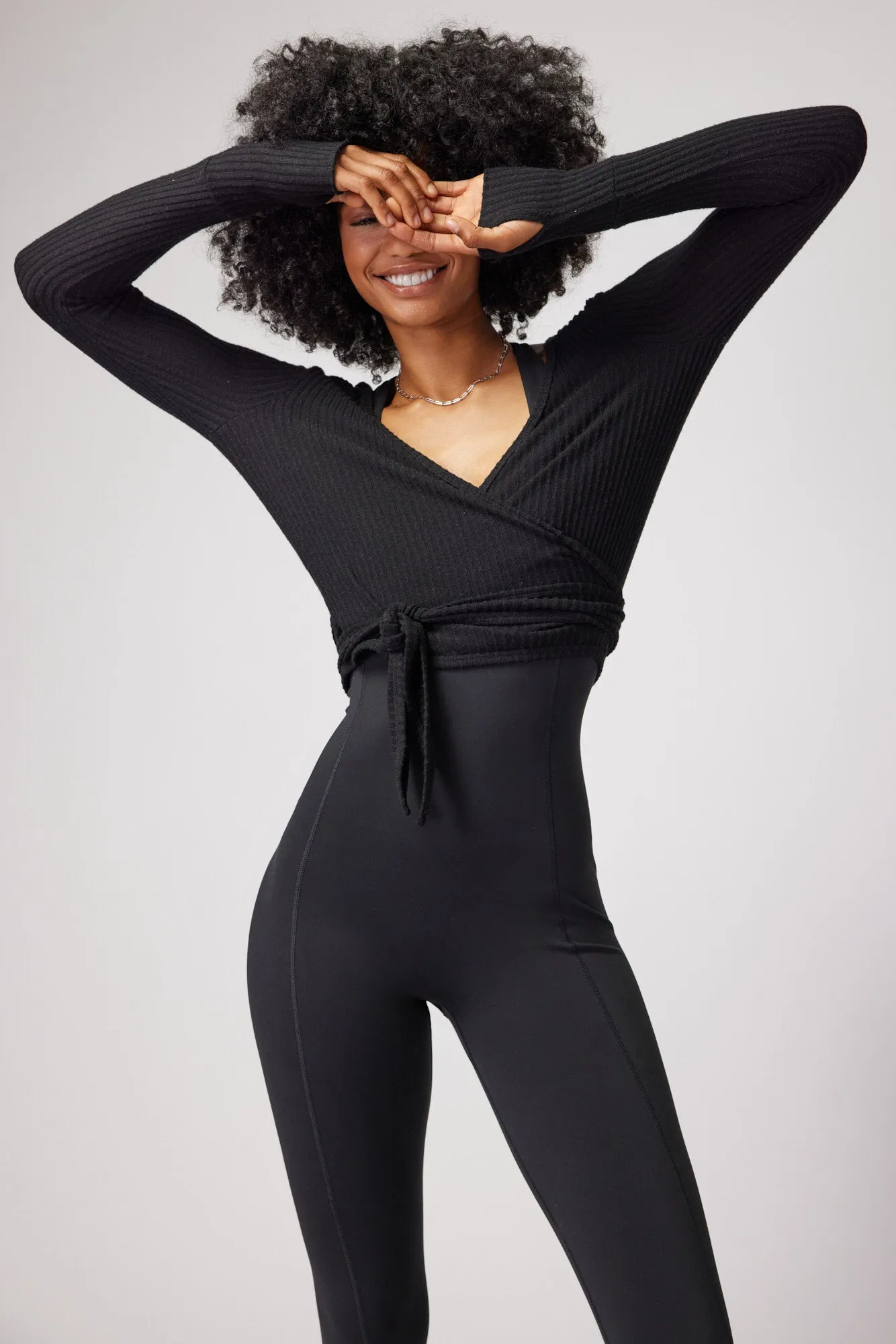 Harmony Rib Wrap Sweater sold by Spiritual Gangster product image thumbnail 5
