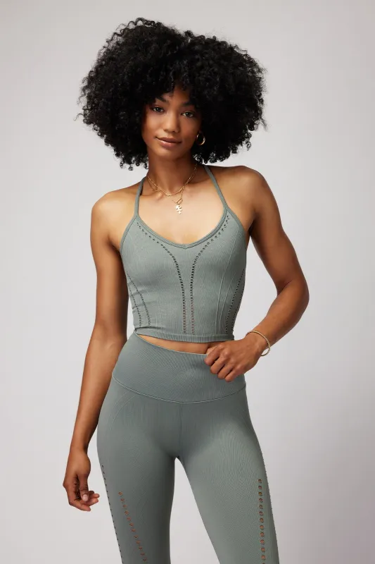 Thea Seamless Crop Tank made by Spiritual Gangster