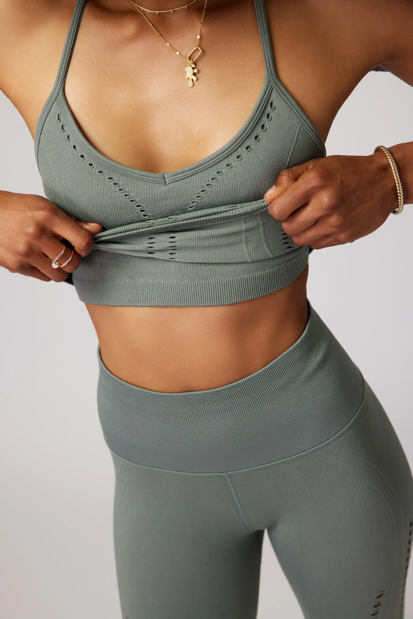 Thea Seamless Crop Tank sold by Spiritual Gangster product image thumbnail 3