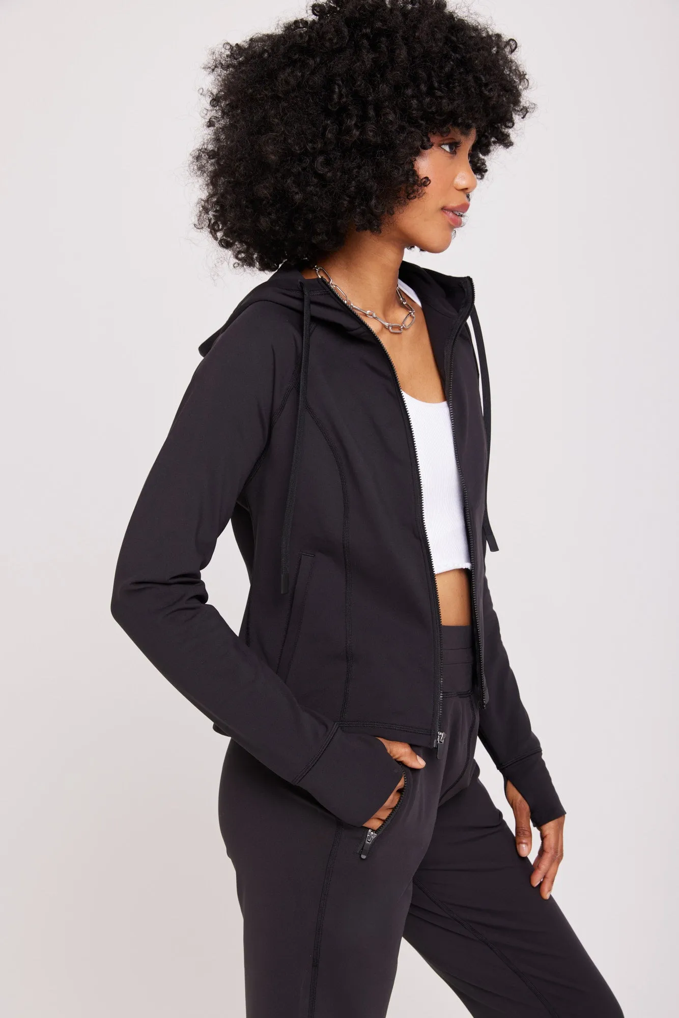 Warm Core Zip Jacket sold by Spiritual Gangster product image thumbnail 4
