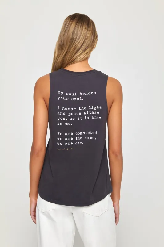 Namaste Jade Muscle Tank made by Spiritual Gangster