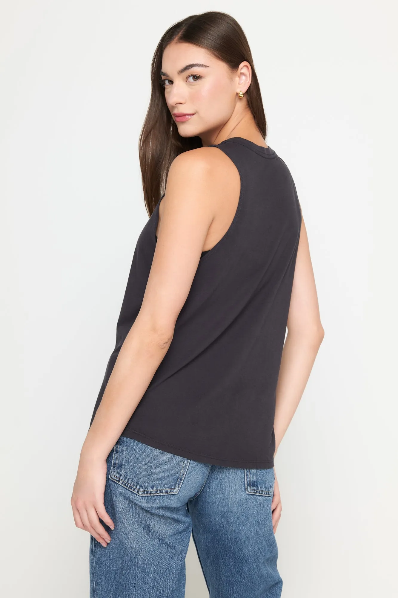 Love Lines Jade Muscle Tank sold by Spiritual Gangster product image thumbnail 3