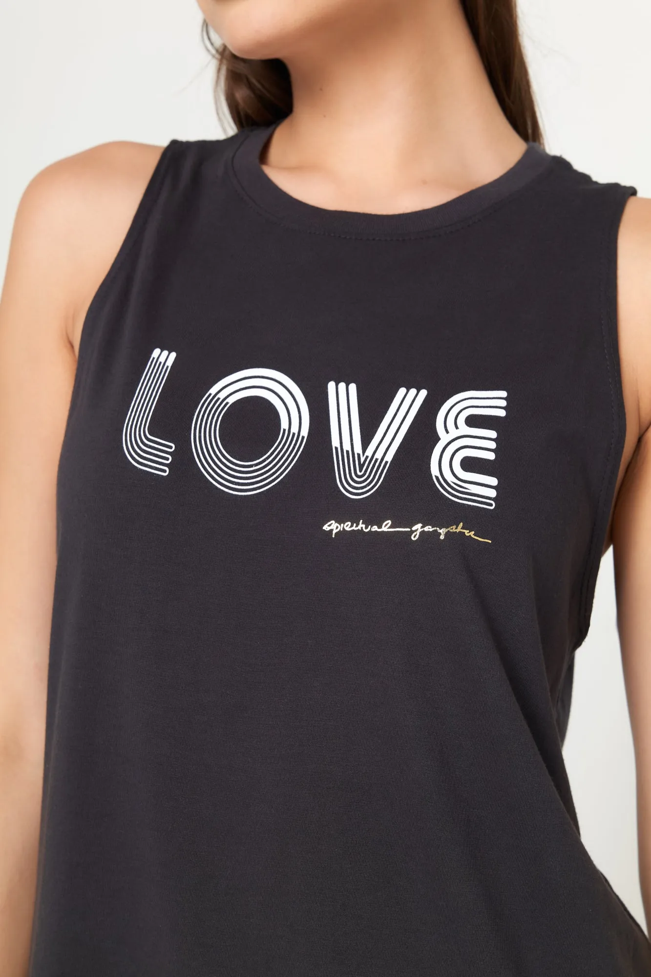 Love Lines Jade Muscle Tank sold by Spiritual Gangster product image thumbnail 5