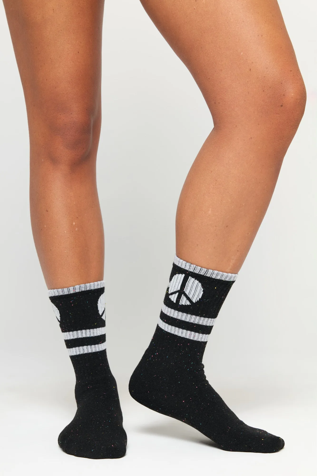 Peace Stripe Crew Sock sold by Spiritual Gangster product image thumbnail 3